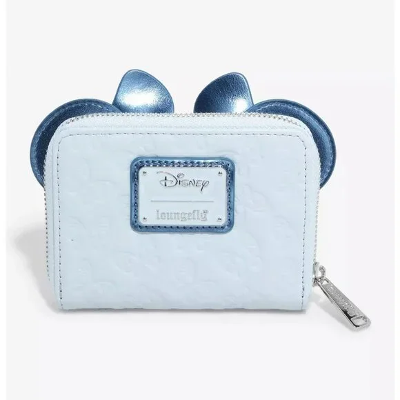 Loungefly Disney Minnie Mouse Butterfly Wallet With Butterfly Bow Zip Around - Picture 2 of 3